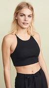David Lerner Abbie Bralette Crop Top In Black