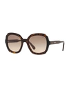 Prada Women's Square Sunglasses, 54mm In Brown Gradient