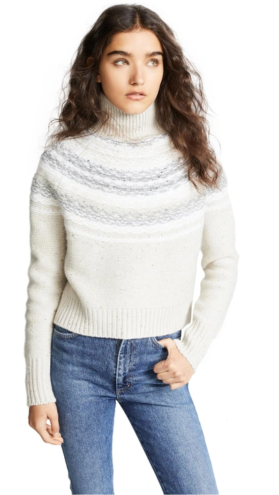 Vince fair isle hot sale turtleneck sweater