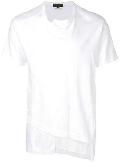 Comme Des Garçons Homme Deux Comme Des Garçons Homme Plus Deconstructed Asymmetric T-shirt - White