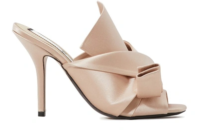 N°21 High Knot Detailed Mules In Nude