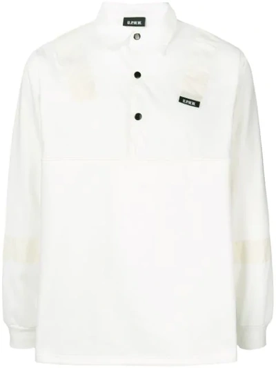 Upww U.p.w.w. Long Sleeve Polo Shirt - White
