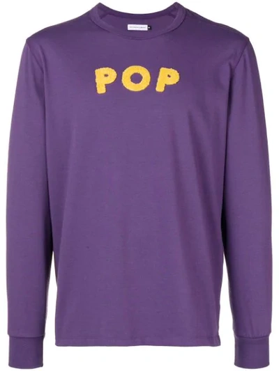 Pop Trading International Pop Trading Company Logo Patch Sweatshirt - Purple
