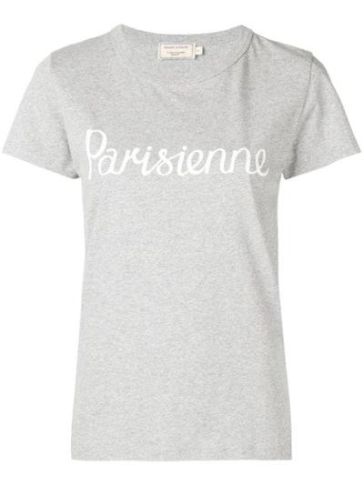 Maison Kitsuné Parisienne Logo T In Grey