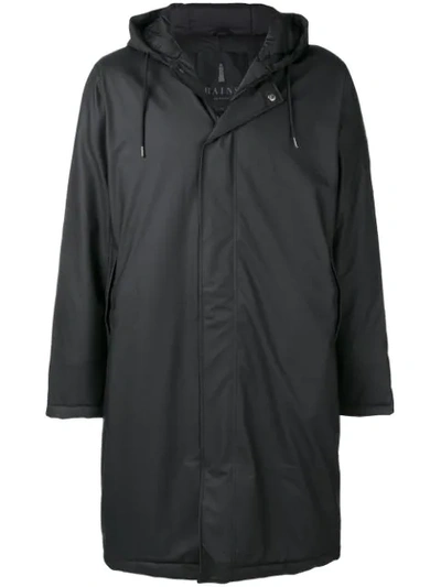 Rains Padded Raincoat - Black