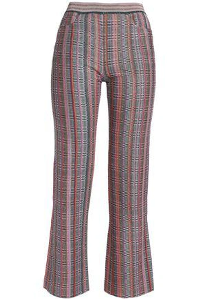 Missoni Woman Metallic Crochet-knit Straight-leg Pants Multicolor