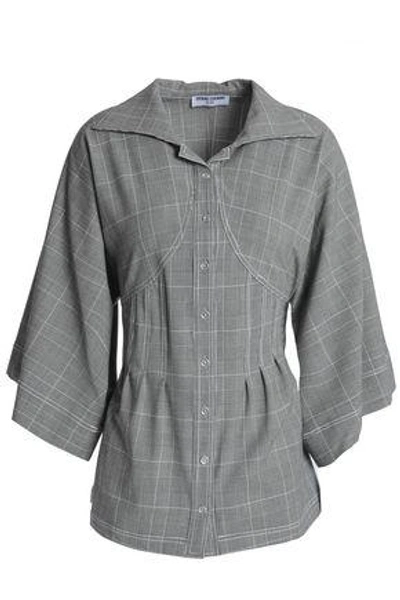 Opening Ceremony Woman Prince Of Wales Checked Woven Shirt Gray