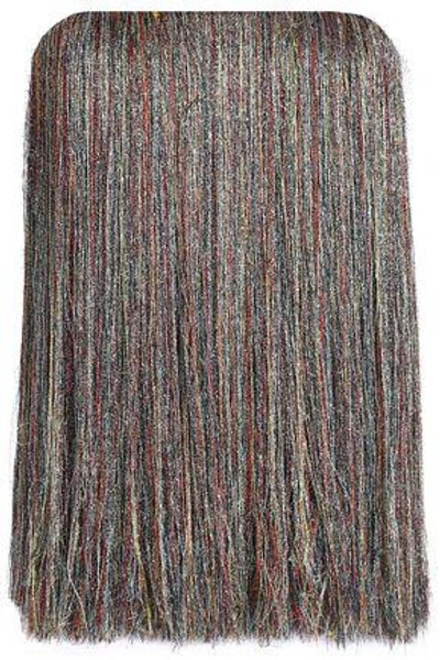 Missoni Woman Fringed Metallic Crochet-knit Top Multicolor In Neutrals