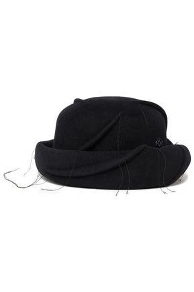 Maison Michel Woman Felt Hat Midnight Blue