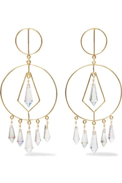 Mercedes Salazar Gold-tone Crystal Earrings
