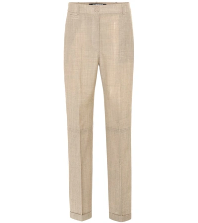 Jacquemus Le Pantalon Carino Wool Pants In Beige