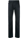 Emporio Armani Classic Slim-fit Trousers In Blue