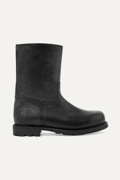 Ludwig Reiter Arlbergerin Shearling-lined Leather Boots In Black