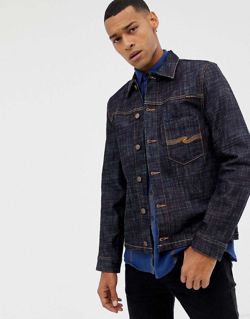 Nudie Jeans Co Ronny Worker Denim Jacket - Navy | ModeSens