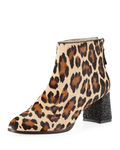 Sophia Webster Stella Leopard-print Ankle Boots