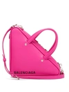 Balenciaga Extra Small Triangle Leather Bag - Pink In 5503