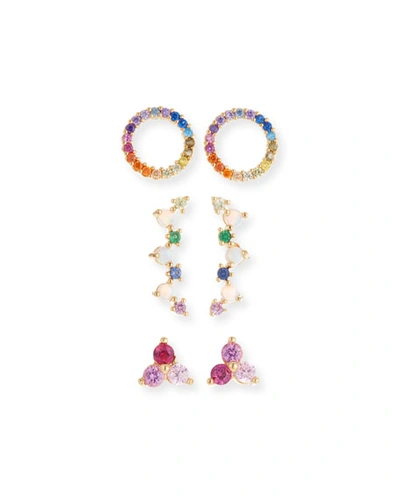 Tai Rainbow Earrings, Set Of 3