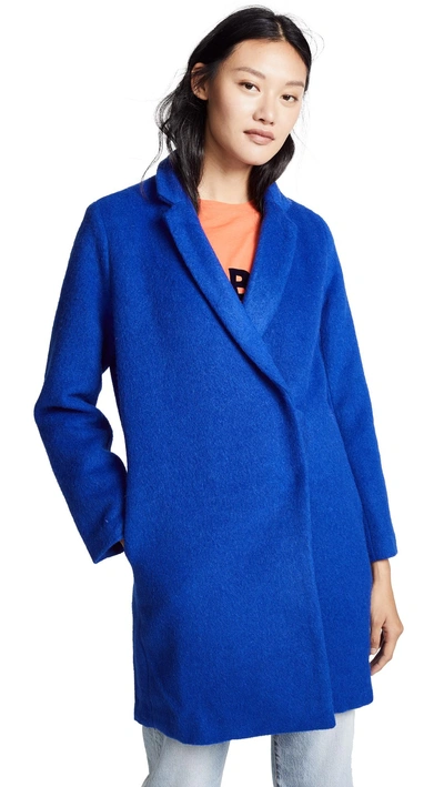 Suncoo Eugenie Coat In Blue Klein