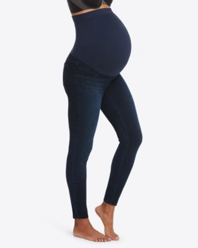 Spanx Mama Maternity Ankle Jean-ish Leggings In Twilight Rinse