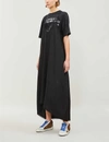 Zadig & Voltaire Risty Lace-trim Silk-jacquard Dress In Noir