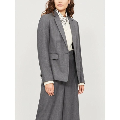 Joseph Prisca Stretch-wool Jacket In Charcoal
