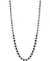 Givenchy Crystal Bezel 36" Statement Necklace In Rhodium