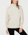 French Connection Urban Flossy Ribbed Knit Sweater In Light Oatmeal