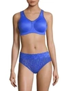 Wacoal Underwire Sports Bra In Dazzling Blue Gray