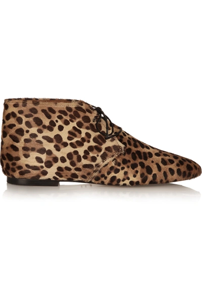 Isabel Marant Ginger Leopard-print Calf Hair Ankle Boots | ModeSens