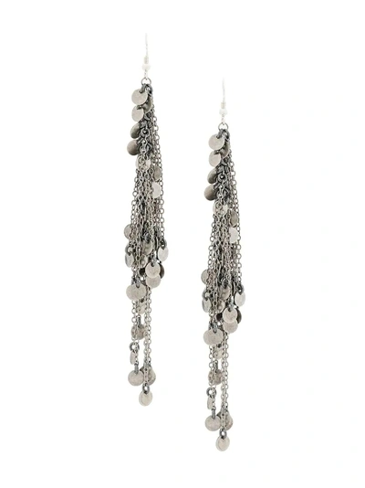 Marc Le Bihan Multiple Chain Earrings In Silver