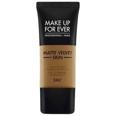 Make Up For Ever Matte Velvet Skin Full Coverage Foundation Y523 Golden Brown 1.01 oz/ 30 ml