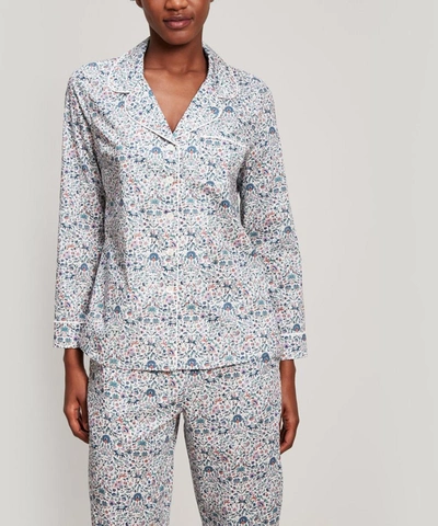 Liberty London Imran Tana Lawn Cotton Pyjama Set In White