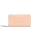 Givenchy 4g Long Zip Wallet In Neutrals
