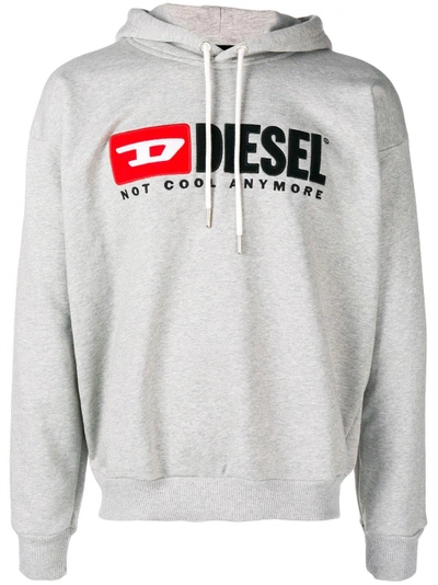 Diesel 'not Cool Anymore' Hoodie - Grey In Gray