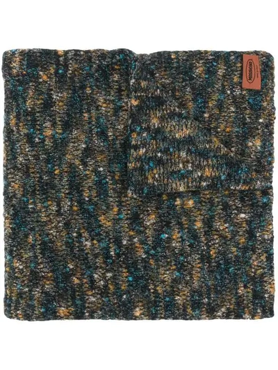 Pre-owned Missoni 1980's Knitted Scarf In Blue