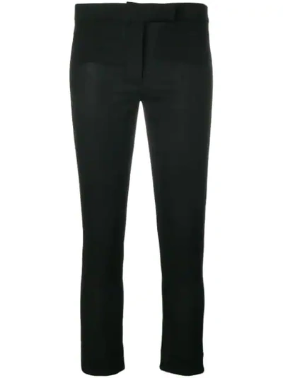 Ann Demeulemeester Cropped Trousers In Black