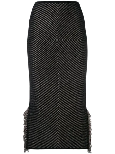 Roland Mouret Appliqué Pencil Skirt - 黑色 In Black
