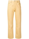 Jacquemus High-waist Straight Leg Jeans - Yellow