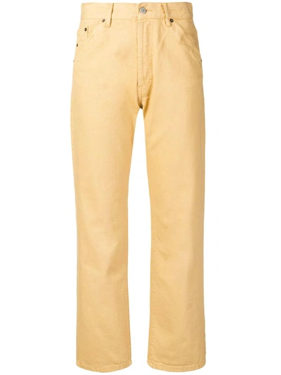 Jacquemus High-waist Straight Leg Jeans - Yellow