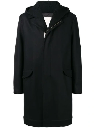 Stephan Schneider Fake Hooded Coat In Black