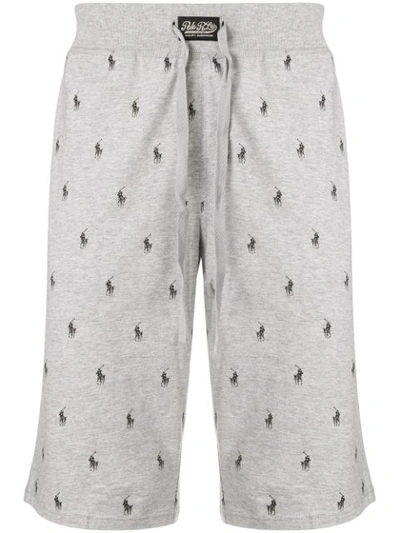 Polo Ralph Lauren All Over Logo Shorts - Grey