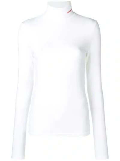 Calvin Klein 205w39nyc Turtleneck Jumper In White
