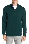 Vineyard Vines Palm Beach Quarter-zip Sweater In Charleston Green