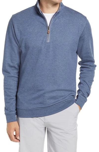 Johnnie-o Sully Quarter Zip Pullover In Helios Blue