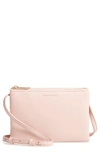 Estella Bartlett Double Faux Leather Crossbody Bag - Pink In Blush