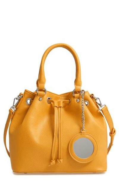 Steve Madden Baudrie Faux Leather Satchel - Yellow In Mustard