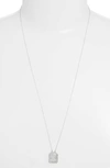 Jennifer Zeuner Jewelry Kiana Zodiac Pendant Necklace In Libra-silver