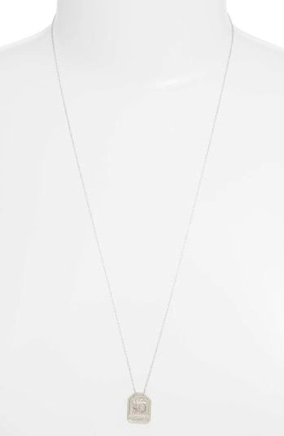 Jennifer Zeuner Jewelry Kiana Zodiac Pendant Necklace In Taurus-silver
