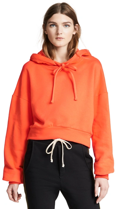 Twenty Tees Pride Cropped Hoodie In Orange