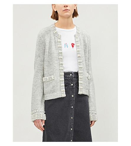 maje pearl cardigan